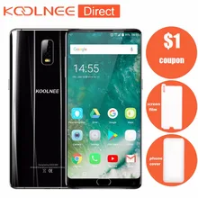 Koolnee K1 Trio 4G Cell Phone MT6763 Octa core 6.01inch 1080*2160 Pixels 6GB RAM 128GB ROM Dual Sim Fingerprint Mobile Phone