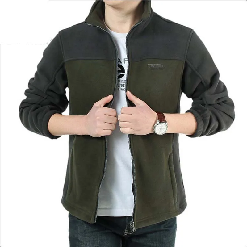 AFS JEEP Brand Men Hoodies Jacket Warm Fleece Stand Collar Streetwear Coat Patchwork Autumn Winter Sweatshirt AFS JEEP Brand Men Hoodies Jacket Warm Fleece Stand Collar Streetwear Coat Patchwork Autumn Winter Sweatshirt