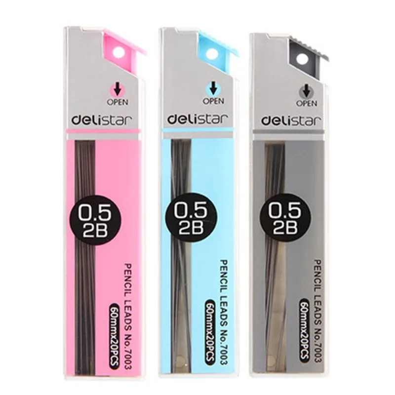 

1PC Mechanical Pencil Lead Refill Pencil Rod 0.5mm / 0.7mm 2B Writing Accessories office school supplies