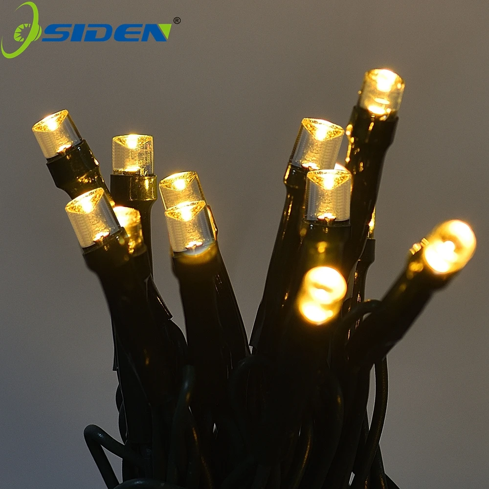 22 м 200led Солнечный светодиодный струнный светильник 12 100LED RGB Одноцветный