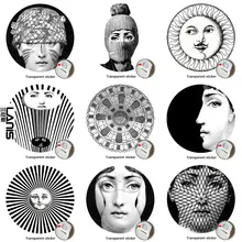NO.169-196 дизайнерские обои Fornasetti, прозрачные наклейки на стену для украшения стен, гостиной, 1 шт