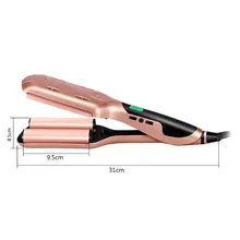 Регулируемый Вэйвер 110-240 в инструменты для парикмахерских щипцы для завивки волос Professional Triple Barrels электрические бигуди для волос