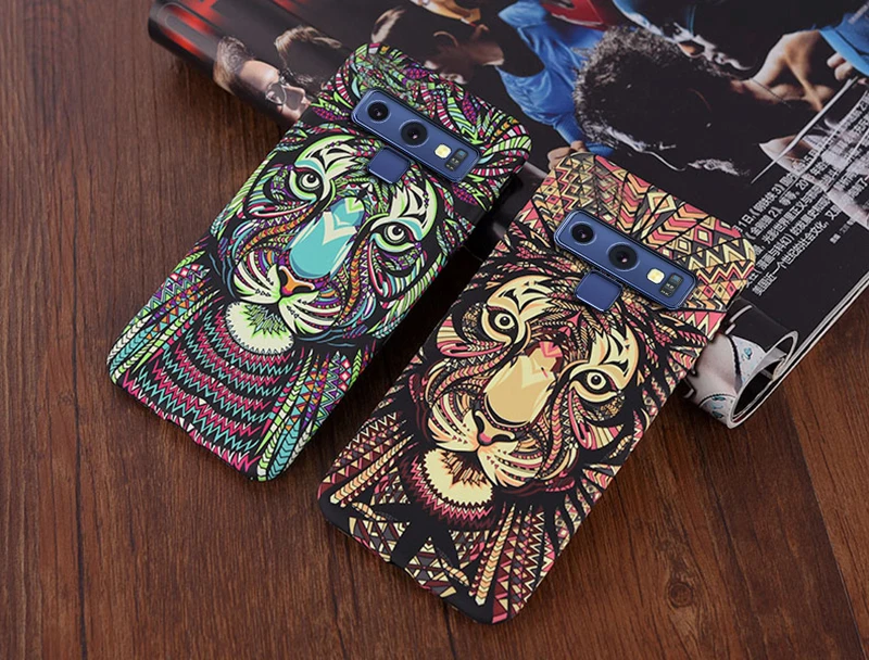YonLinTan Coque, чехол, чехол для samsung Galaxy Note 8 9 Note8 Note9, мобильный телефон, слон, тигр, животное, твердый пластик, 3D