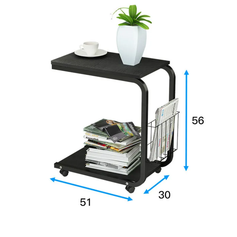 Небольшой приставной столик простой спальня Маленький журнальный столик подвижная прикроватная гостиная мини-диван шкаф с корзиной для хранения WF705918