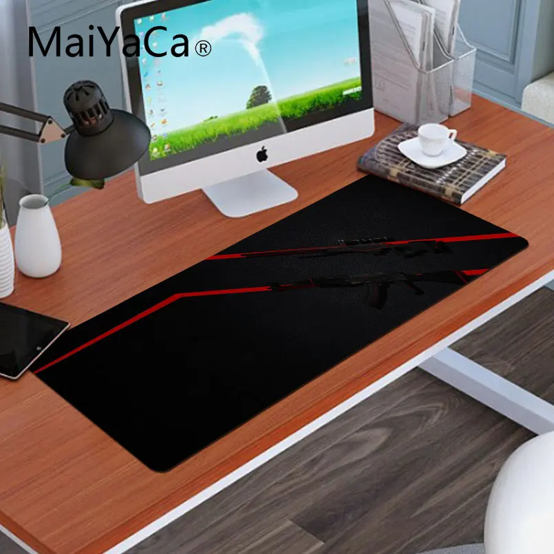Maiyaca горячий CS GO коврик для мыши высокого качества резиновая прочная нескользящая резиновая клавиатура Коврик для мыши профессиональный на заказ - Цвет: Not Lock Edge30x80cm
