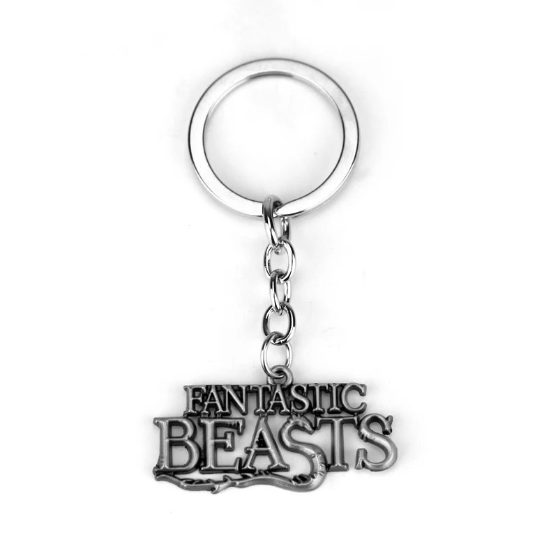

Newt Scamander Keychain Fantastic Beasts and Where to Find Them Pendant Keyrings Hogwarts Magic World Jewelry Key Car Holders