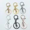 5pcs 30mm key chain 70mm pop classic 6 colour key ring gilt lobster chain jewellery handmade gift for men ► Photo 1/6