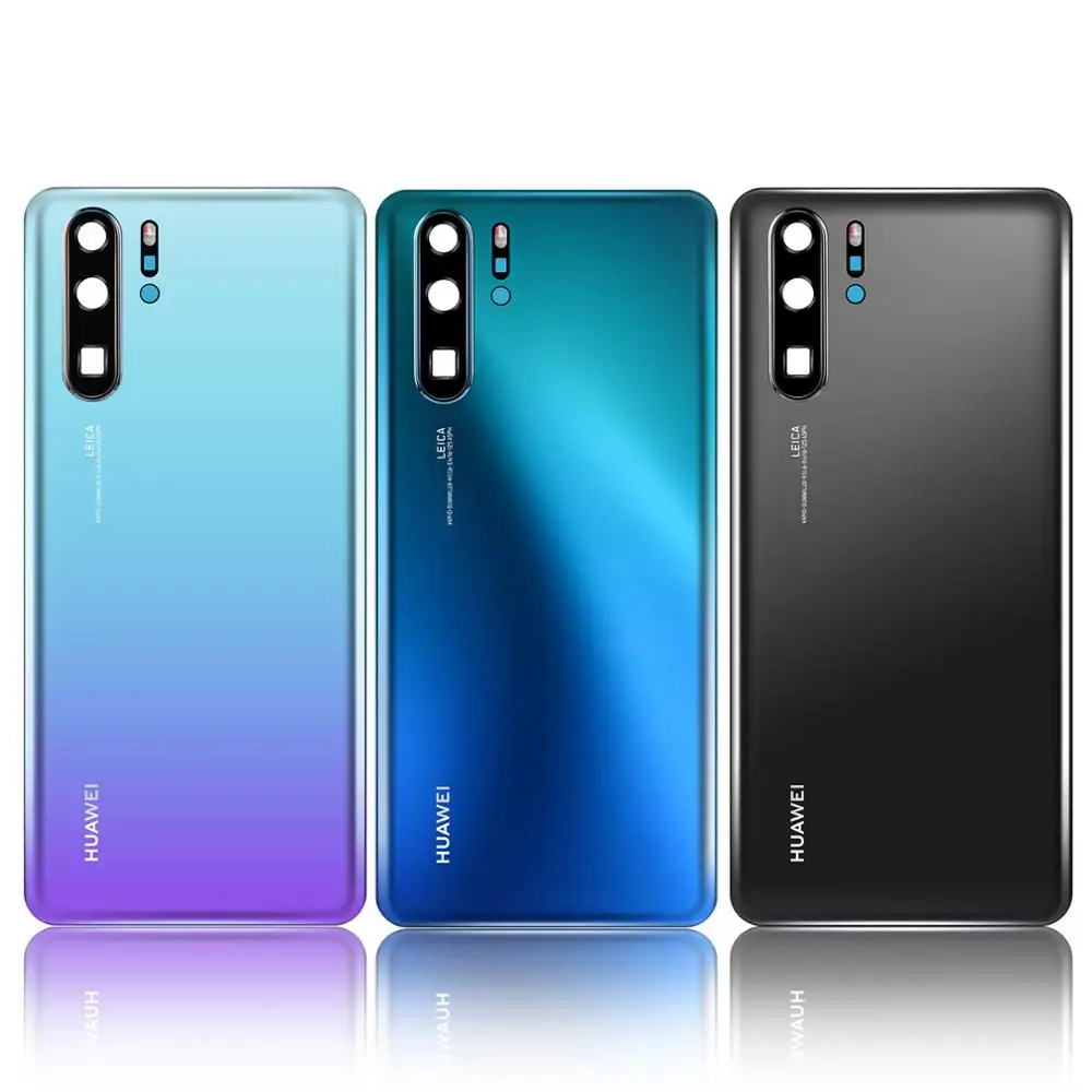 Задний корпус для huawei P30 Pro задняя крышка стеклянная батарея с объективом камеры Замена для huawei P30 Задняя крышка батареи