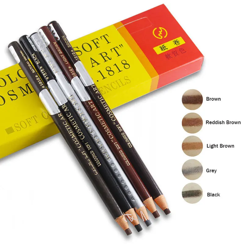 

1PC Eyebrow Tattoo Pen Waterproof Permanent Makeup Microblading Eye brow Pencil Positioning Lip Eyebrow Crayon Enhancer