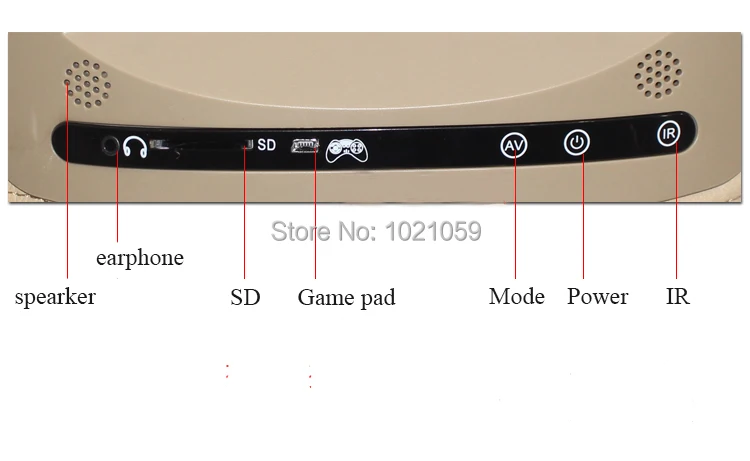 Автомобильный монитор на подголовник с SD/наушниками, игровой коврик/FM/IR и сенсорная кнопка для toyota для honda Для hyundai для kia