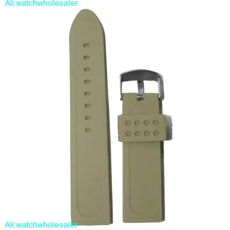 24mm Smart Grey Color Silicone Jelly Rubber Unisex Watch Band Straps WB1072D24JB