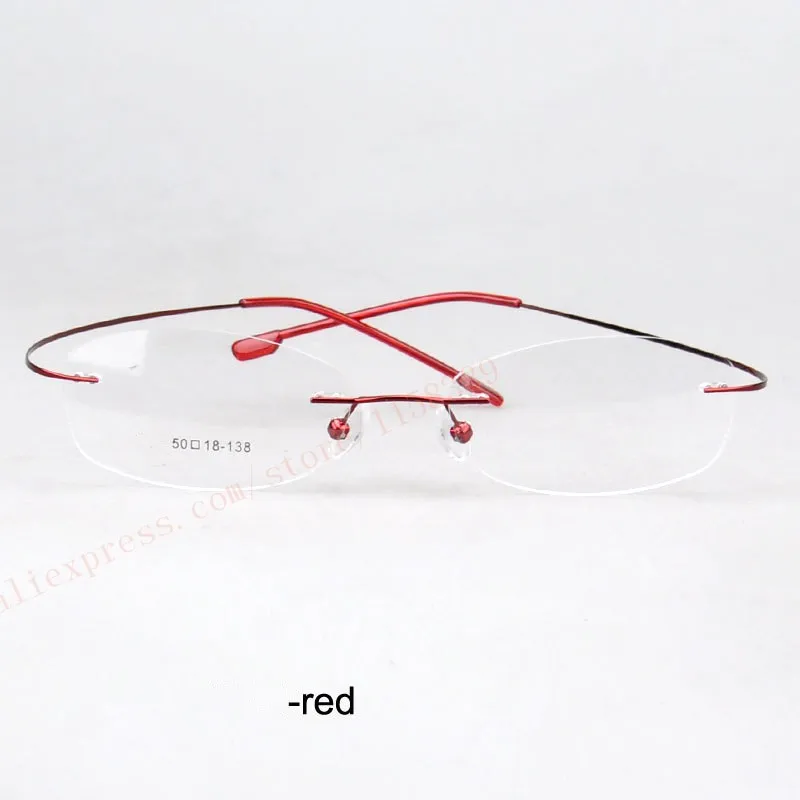Free-shipping-wholesale-unisex-rimless-hingless-mermory-titanium-eyeglasses-eyewear-optical-frames-9-colors