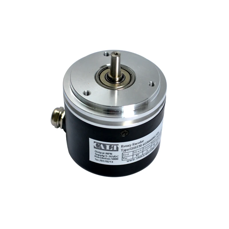 CALT 58mm outer 5mm solid shaft 2500 pulse resolution BE-178 A5 rotary incremental encoder line driver with groove new eb38s6 2500 6lg2 times to 2500 lines rotary encoder solid shaft 6mm
