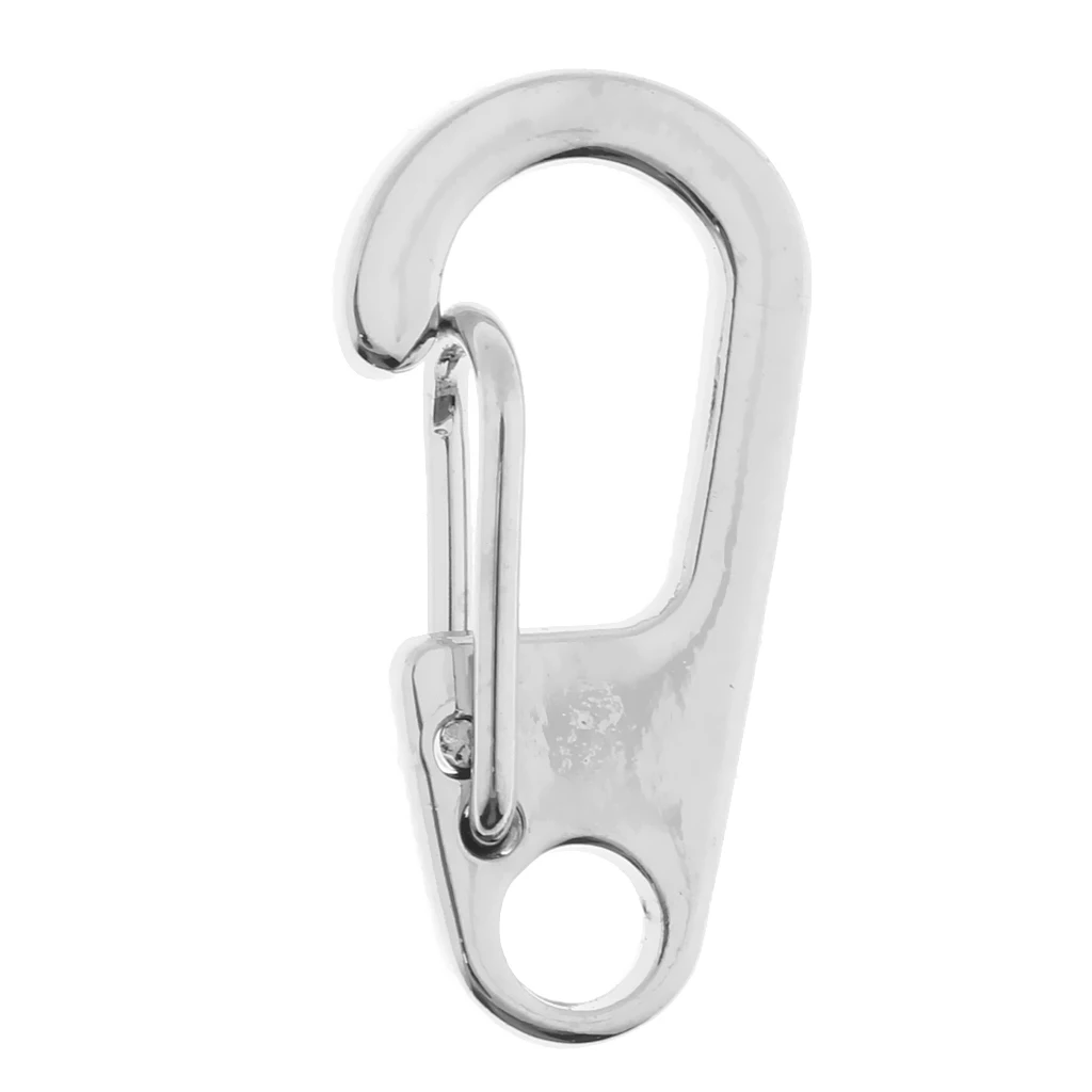 20 Pieces Mini Alloy Key Buckle Snap Spring Clip Hook Carabiner Keychain Keyring 26mm for Backpacking Camping Hiking Cycling