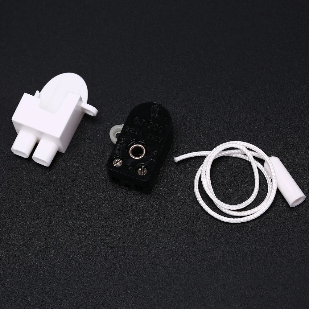 

2pcs Wire Single Pull Control Switch Regulation 2p 3p Core Wire 200 Open Single Pull Control Switch Eu Wall Lamp Cable Switch