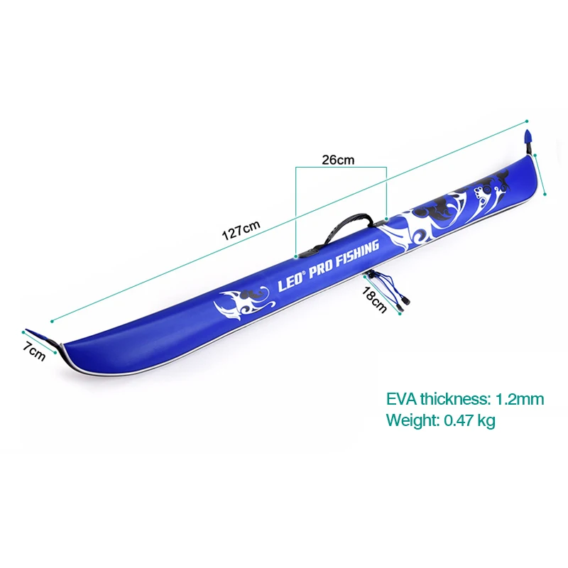Portable Folding EVA Fishing Rod Bag 120CM Foldable EVA Fishing Pole Storage Carry Bag Fishing Tackle New (2)