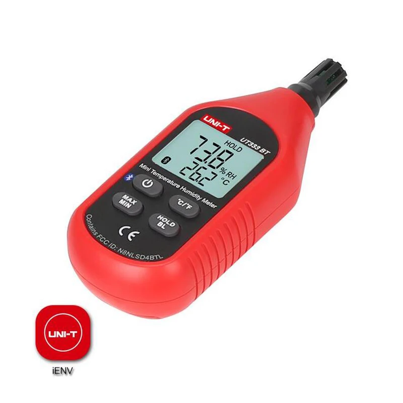 UNI-T UT333BT цифровой гигрометр термометр Bluetooth цифровой ЖК-дисплей Мини Измеритель температуры и влажности