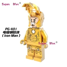 50 шт. супергероев хромированный; Железный человек; классические строительные блоки действие блоки, друзья для девочек с рисунками из игр для детей игрушки