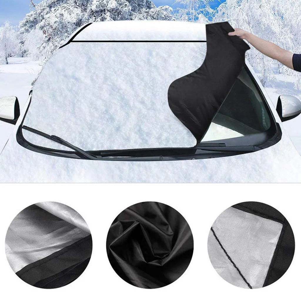 Car Windshield Cover Car Snow Ice Protector Visor Sun Shade Front Rear