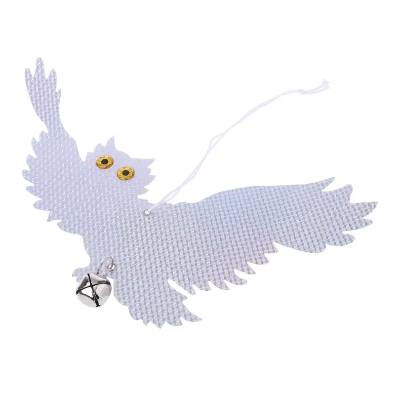 

2019 New Fake Owl Decoy Scarecrow Bird Pest Control With Moving Wing Realistic Scarer Garden Supplies