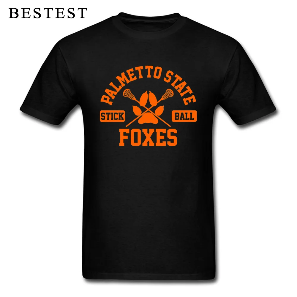 palmetto state stickball orange 5855 100% Cotton Men Tops & Tees Casual Summer Autumn T Shirts Hip Hop O Neck Clothing Shirt palmetto state stickball orange 5855 black