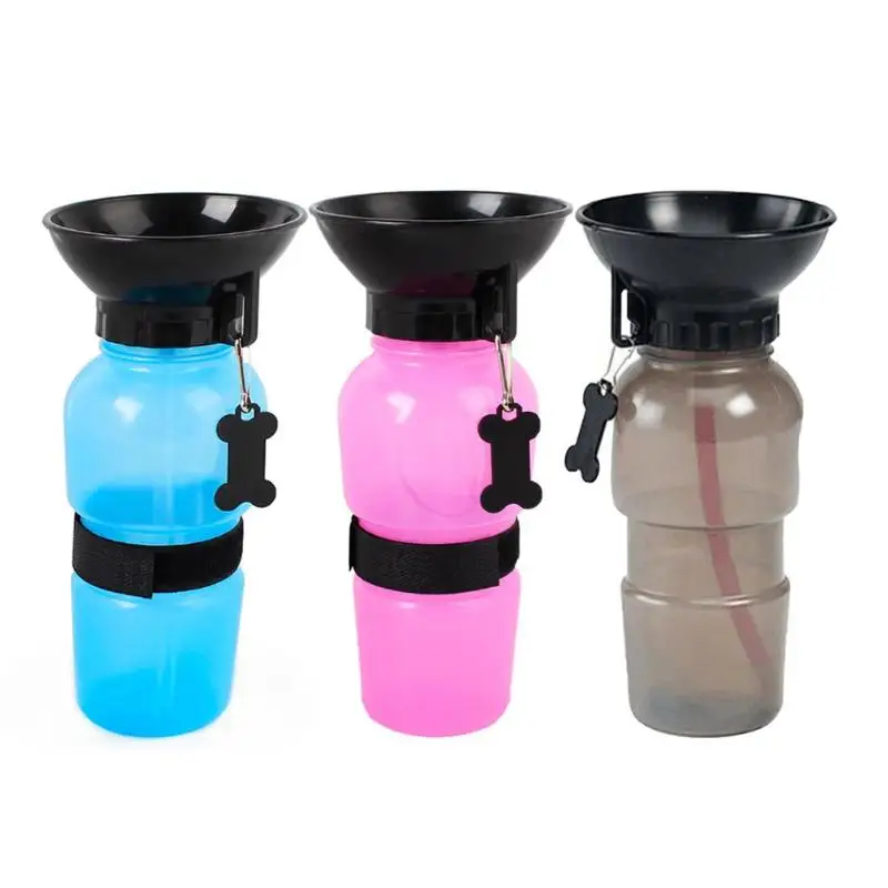

500ml Dog Water Bottle Pet Puppy Cat Sport Portable Travel Outdoor Dogs Water Bowl Drinker Drinking Water Mug Cup Dispenser