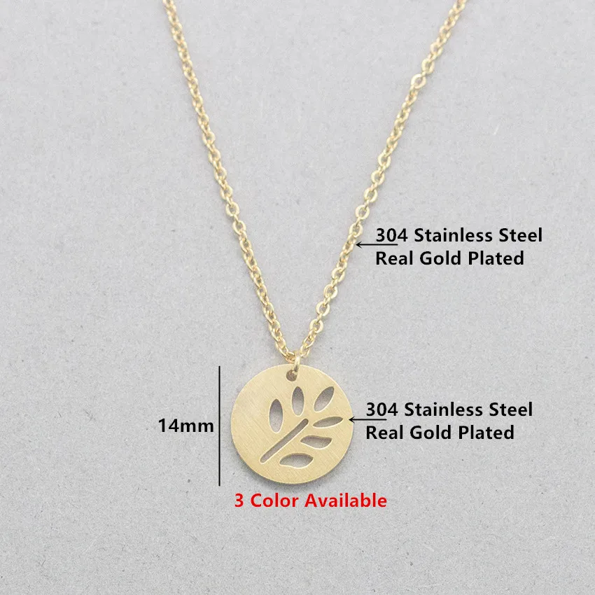 V Attract Luck Jewelry Hollow Leaf Pendant Gold Silver Stainless Steel Geometric Round Choker For Women Necklace|choker for women|necklace