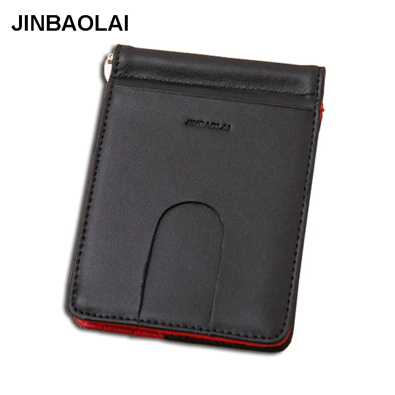 

Men Money Clip Wallet Leather Quality Guarantee Holder for Money Simple Style Money Bag New dollar bill Wallets Small