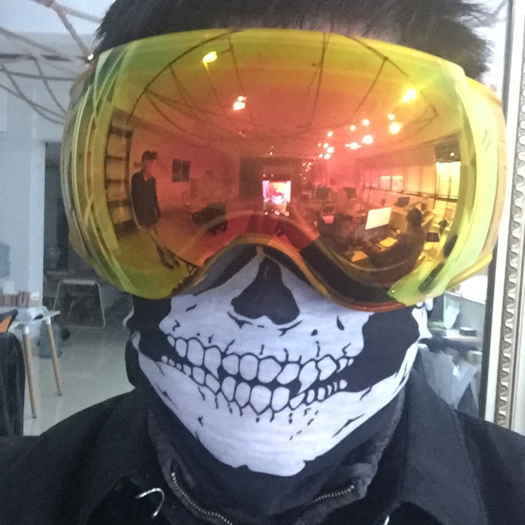 oversized ski goggles