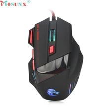 Ecosin2 Mosunx 2017 Professional 7 Buttons 3200DPI USB Optical Wired Gaming Mouse Mice For PC Laptop 17mar16