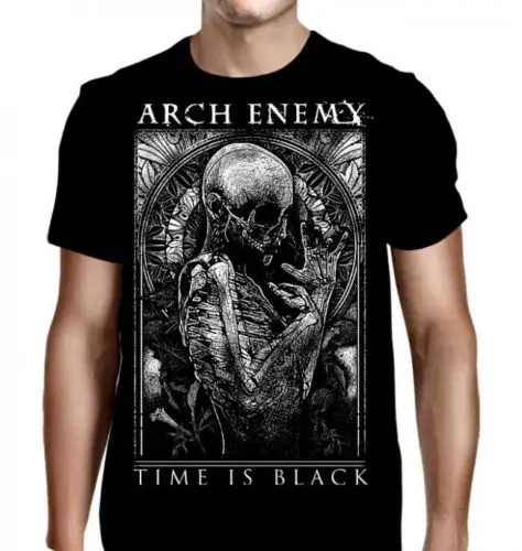 ARCH ENEMY-время черный-футболка S-M-L-XL-2XL-3XL Фирменная Новинка официальный футболка с