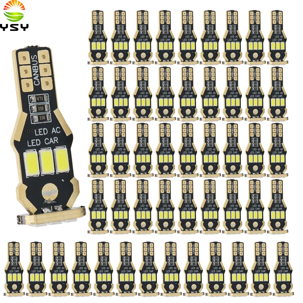 YSY 50X T15 W16W светодиодный обратный Светильник лампы 920 921 912 С CAN-BUS 5630 9SMD высокого