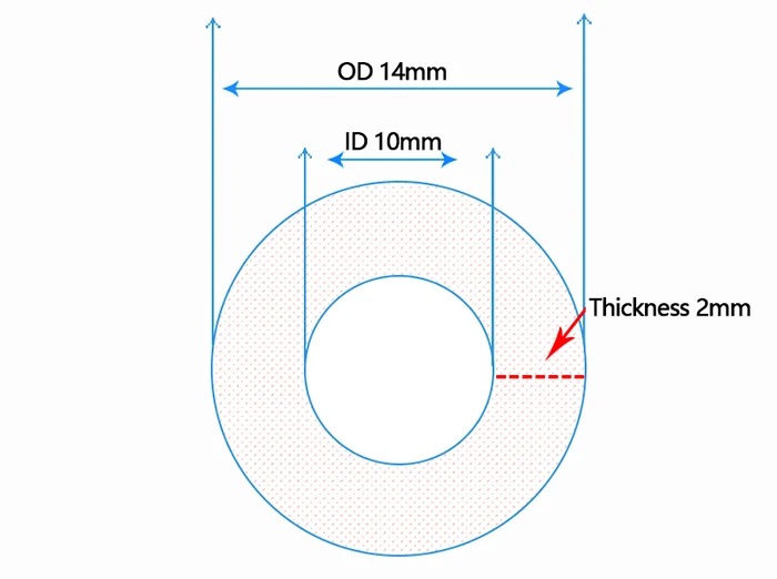 2 шт./лот BYKSKI PMMA/PETG жесткая трубка(OD12mm/OD14mm/OD16mm)+ 2 мм толщина+ 50 см длина Прозрачная Жесткая труба