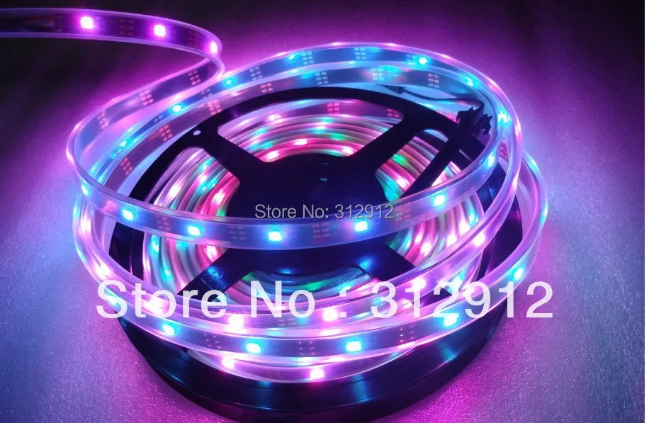 Светодиодная Пиксельная лента 5 м DC5V INK1003 IP68 30 светодиодов 5050 (RGB с IC)/м пикселями