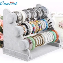 E20 3-Tier Bar Bracelet Watch Table Jewelry Organizer Holder Rack Stand Display jun15