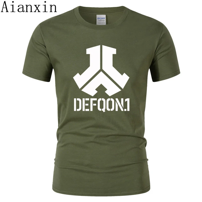 

2019 Summer Defqon 1 printing Pure Cotton Designer T Shirt Men Tshirts Hip Hop Mens Short Sleeved T-shirts Fashion casual T-shir