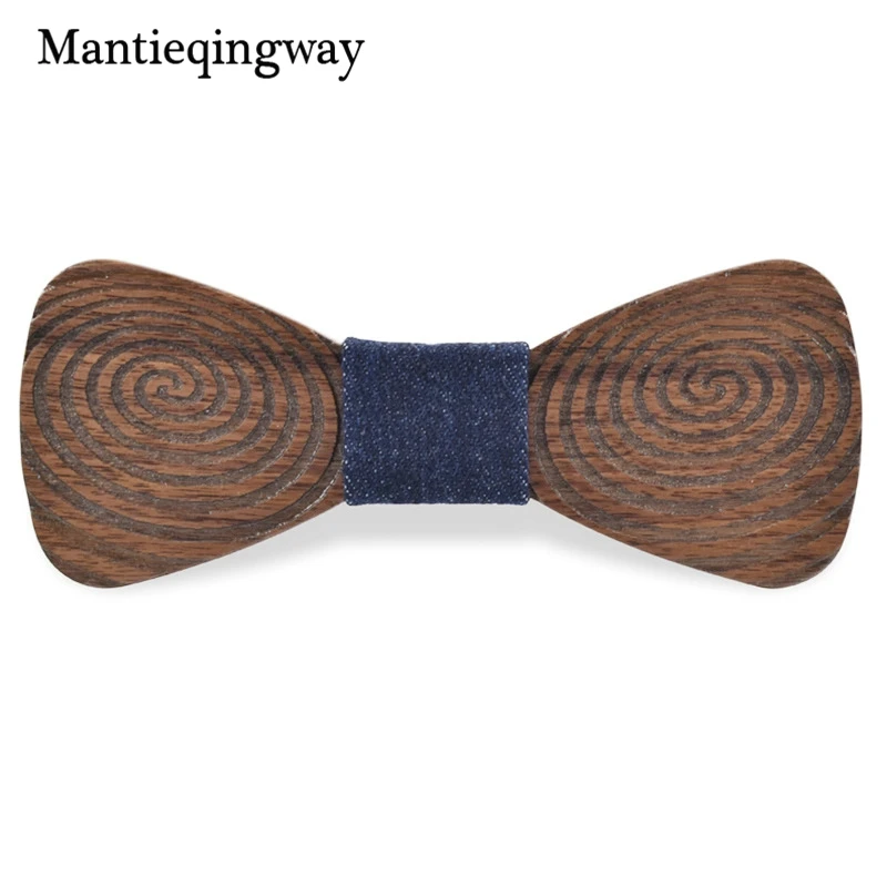 Mantieqingway Новые дизайнеры деревянный лук галстуки для мужчин свадебные костюмы деревянный галстук-бабочка галстук бабочка граваты узкий галстук