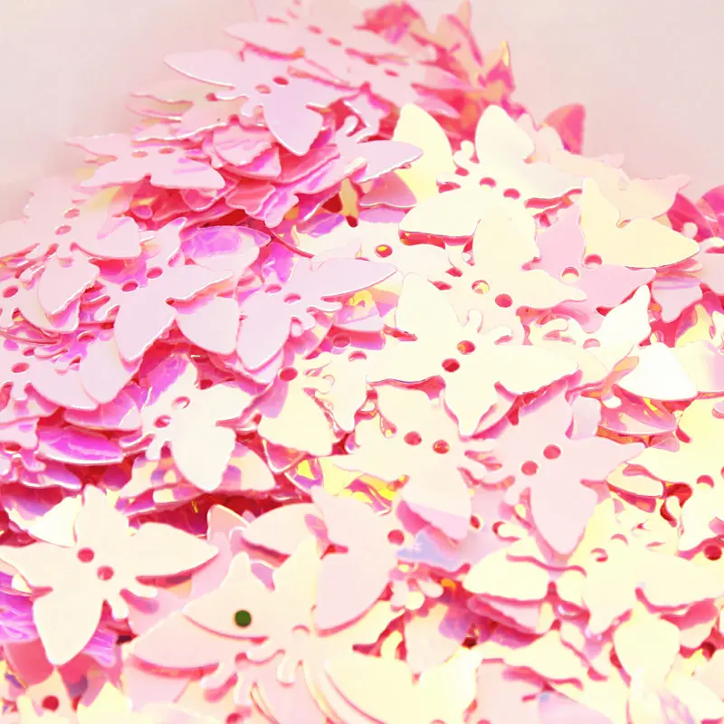 100 шт. 12 мм бабочка с блестками разноцветные Радужная чашка конфетти-блестки Свадебные Костюмы шляпа для художественного оформления ногтей, ручная работа