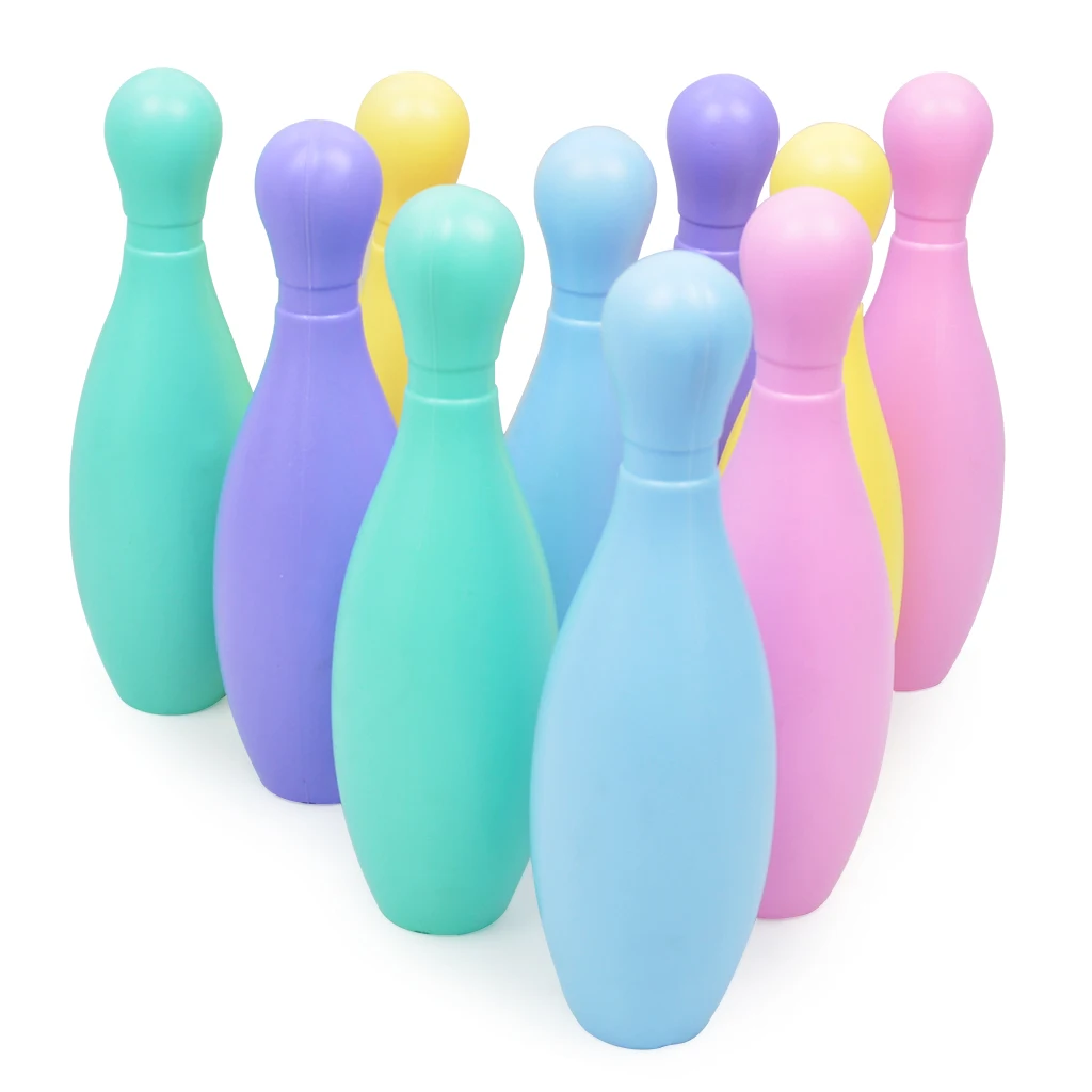Deluxe Bowling Set (10 Pins & 2 Bowling Balls) with Storage Rack Fun Bowling Games Kit for Kids Adult Party Favors