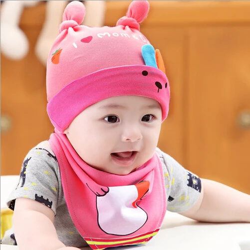 Spring and autumn newborn hat baby girl thin tire cap summer 100