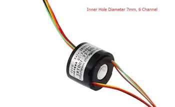 

SRT007-22-0XU Hollow Conductive Slip Ring Hole Diameter 7mm 4 Channel 6 Channel 1.5A Driving Recorder Slip Ring Sliprings