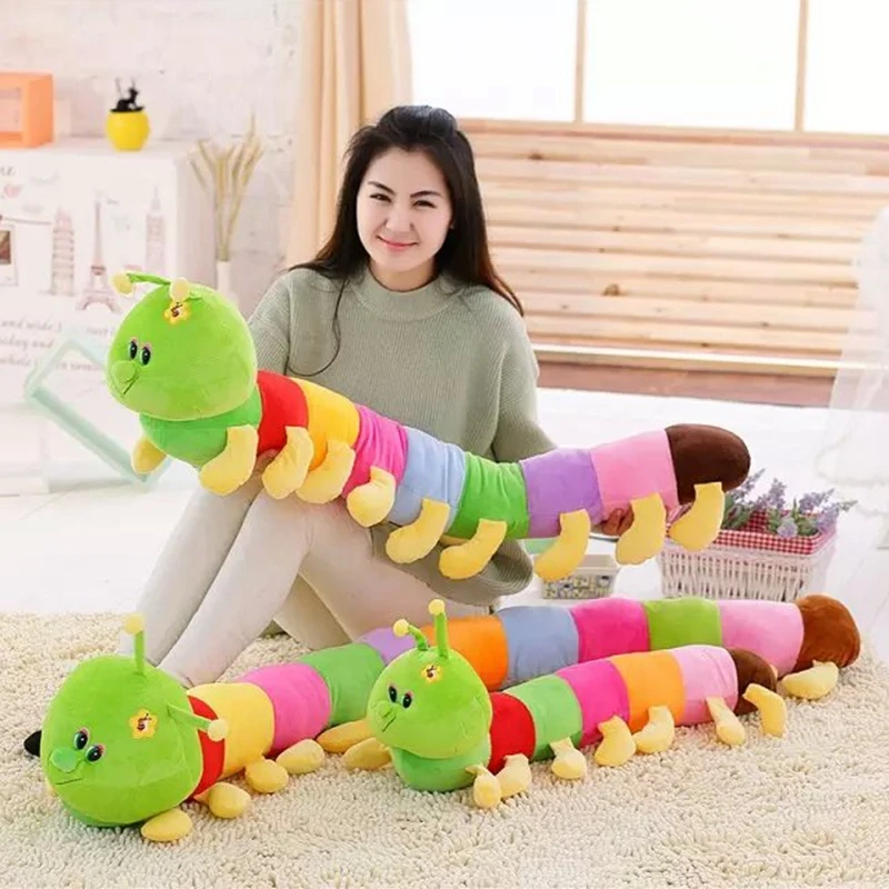 1 шт. 80 см Прекрасный Inchworm игрушки мягкие плюшевые гусеницы держать подушки игрушки куклы для детей ребенка и малыш плюшевые игрушки