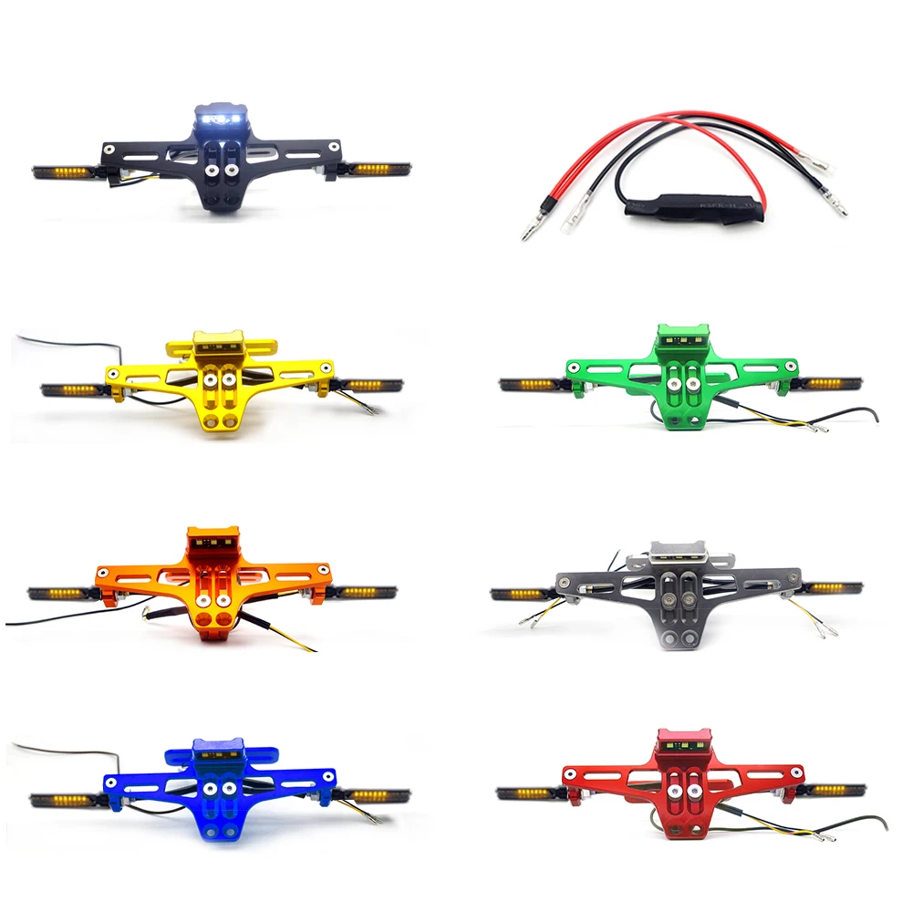 

CNC Motorcycle LED License Plate Holder Supp For yamaha fazer 1000 honda magna vf750 yamaha r15 v2 ducati monster 821