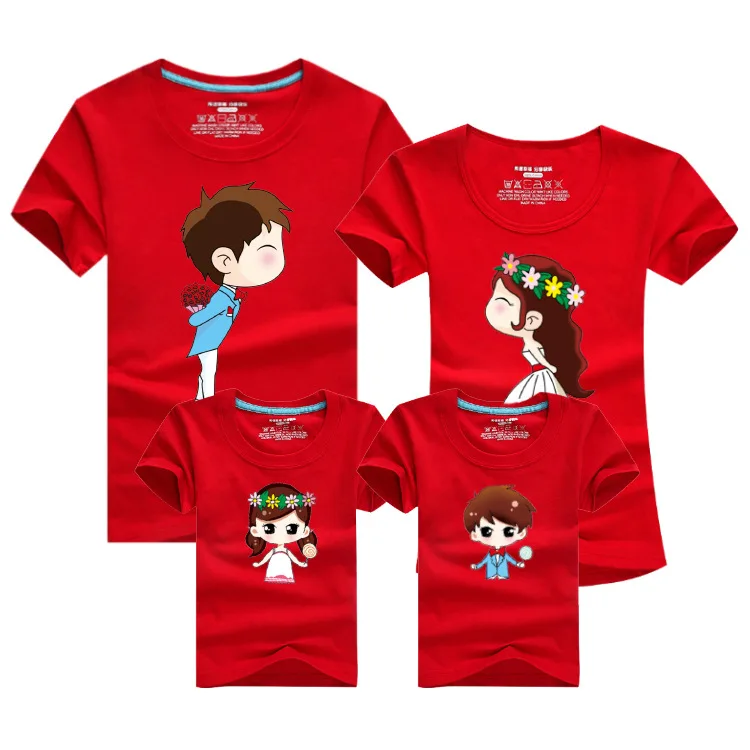 

2017 spring summer men & women couple t shirt for lovers cartoon t shirts harajuku style character couple print t shirts tops