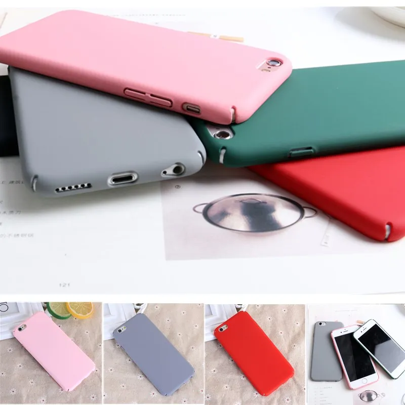 Роскошный ударопрочный корпус для iPhone 5 5S 5SE 6 6S 7 8 плюс Футляр сплошной цветной