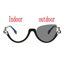 Круглые солнечные фотохромные очки для мужчин и женщин, очки для близорукости, оправа с цветными линзами, солнцезащитные очки, оптические очки для близорукости FML