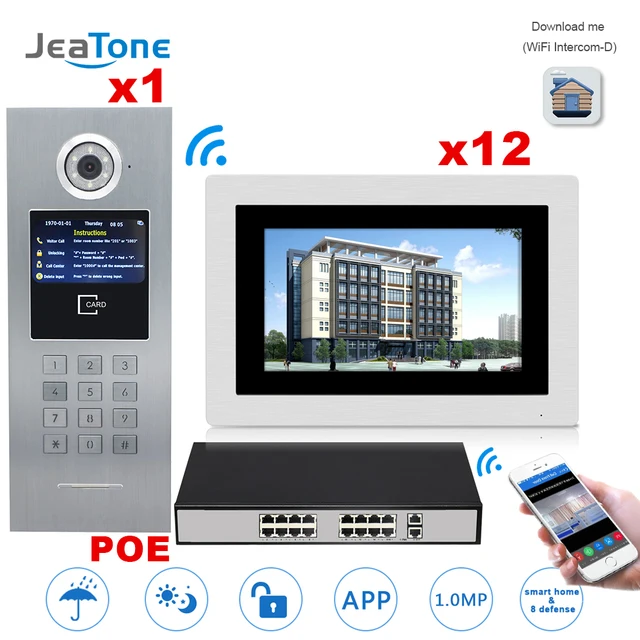 Special Price 7''WIFI Video Door Phone IP Doorbell Intercom Touch Screen for Building Access Control System Support Password/IC Card/iOS Phone Special Price 7''WIFI Video Door Phone IP Doorbell Intercom Touch Screen for Building Access Control System Support Password/IC Card/iOS Phone