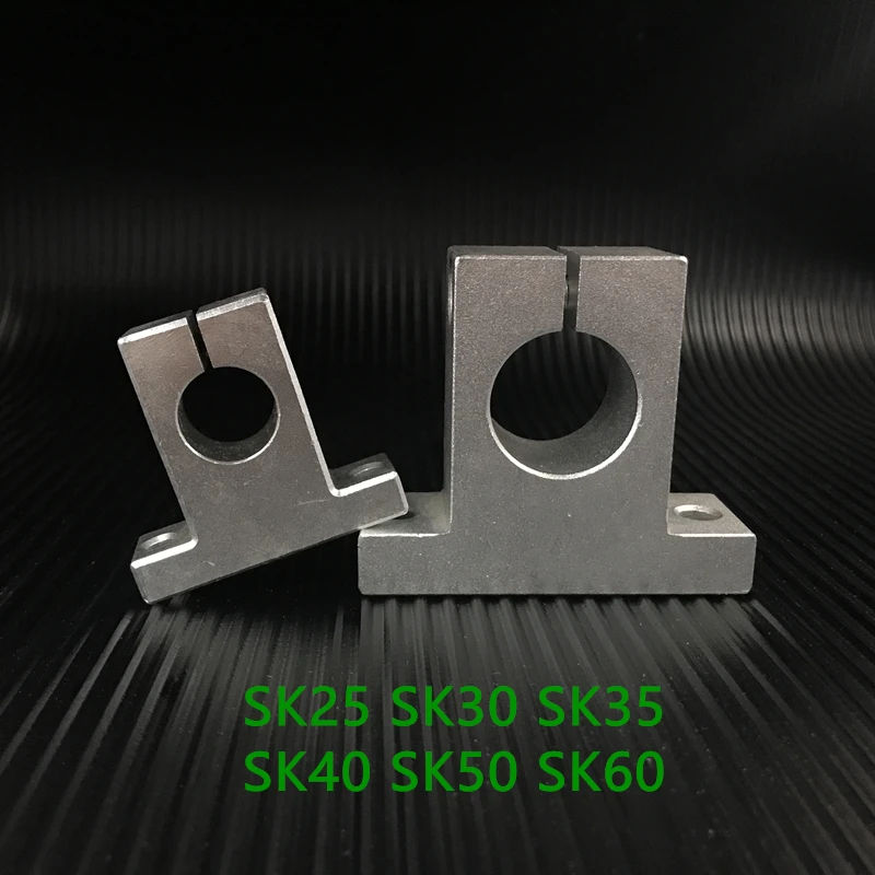 

Sk25 Sk30 Sk35 Sk40 Sk50 Sk60 Linear Shaft Support Sh25a Linear Rail Shaft Support 25mm Xyz Table Cnc Parts