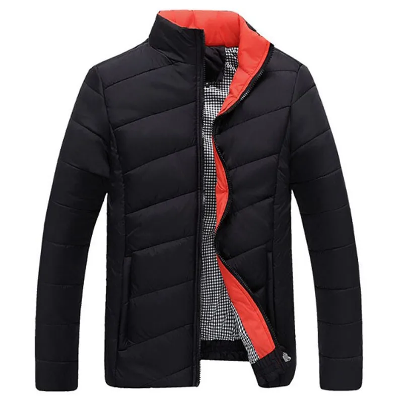 TANGNEST осенне-зимнее Мужское пальто дизайн Мужская модная куртка со стоячим воротником теплая куртка 5 однотонных цветов Азиатский размер MWM902