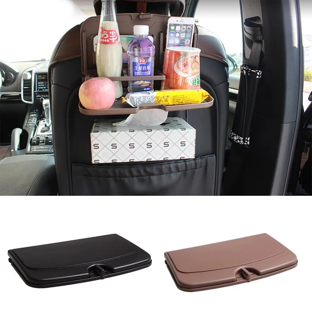 

Car Seat Back Table Laptop Desk SD-1509 Work Flat Snacks Stylish design with distinctive look. Beverage Holder